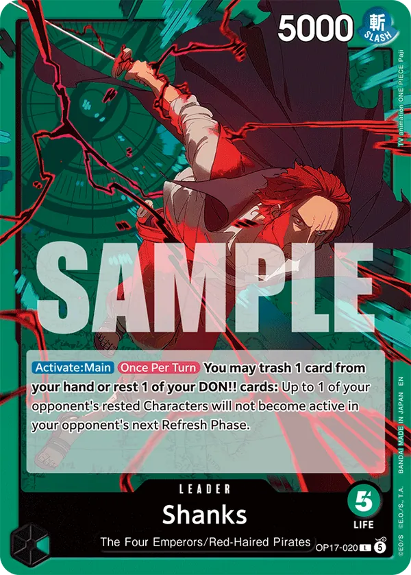Shanks · OP17 020 · The World's Strongest Warriors