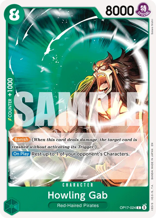 Howling Gab · OP17 024 · The World's Strongest Warriors