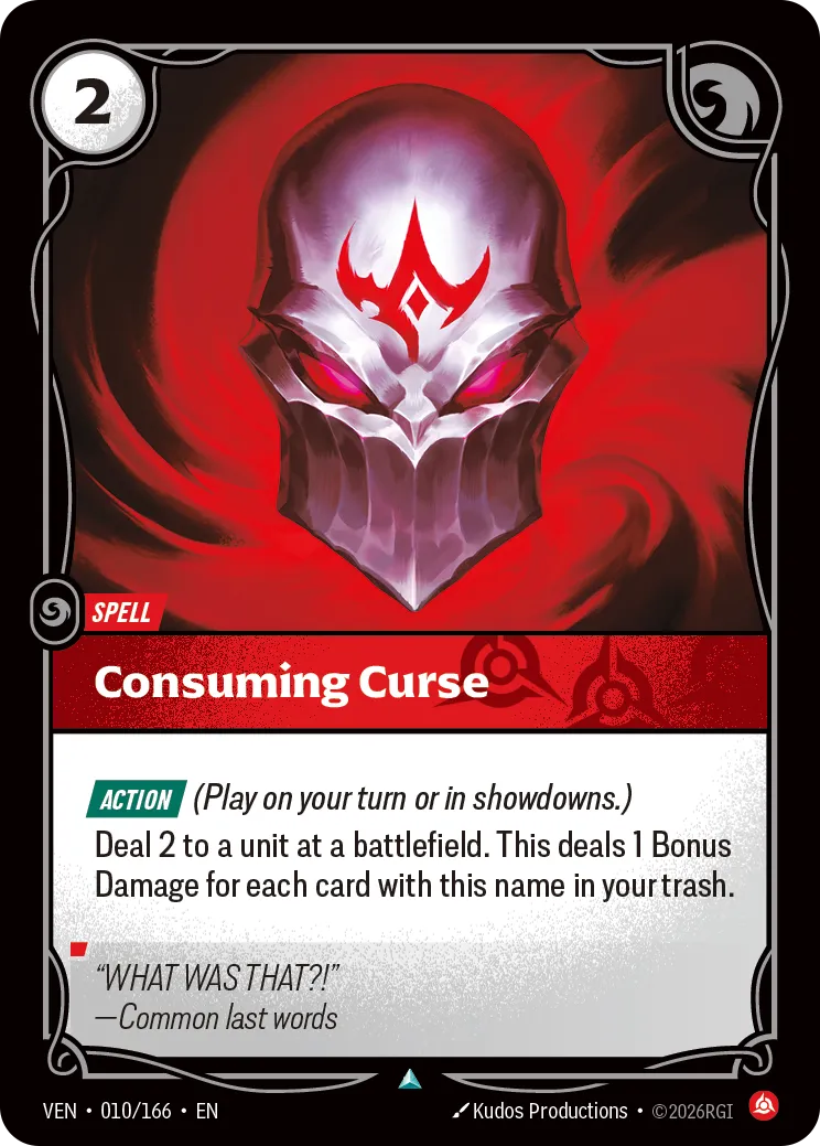 Consuming Curse · VEN VEN-010/166 · Vendetta