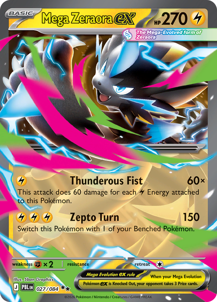 Mega Zeraora ex · PBL 27 · Pitch Black