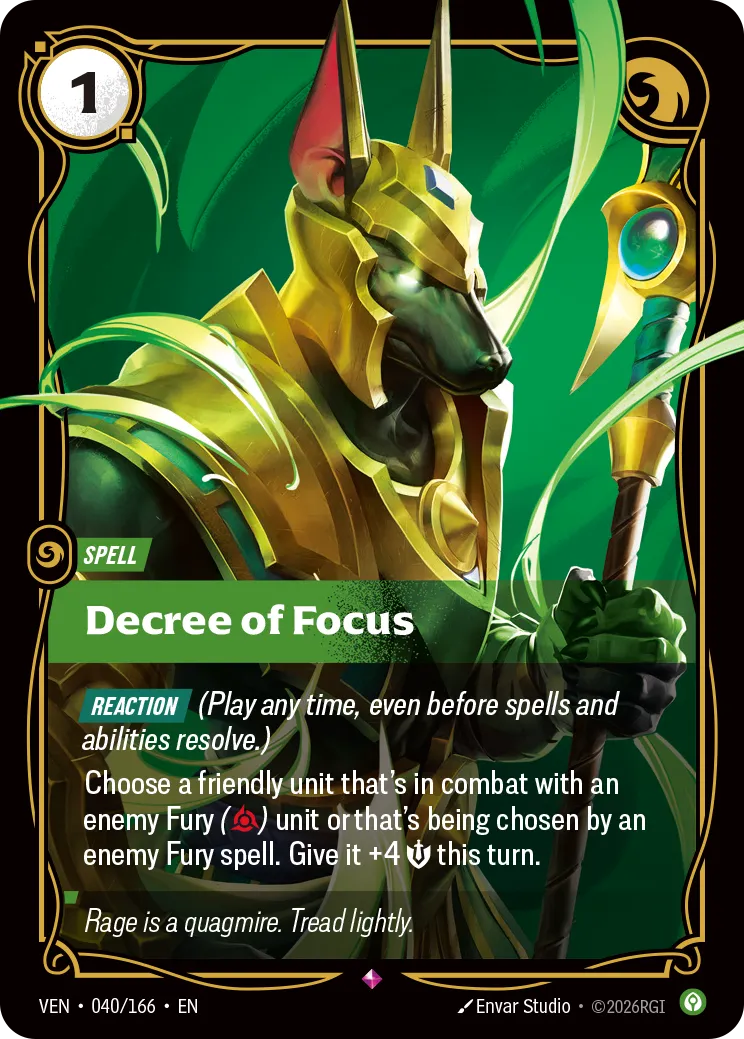 Decree of Focus · VEN VEN-040/166 · Vendetta