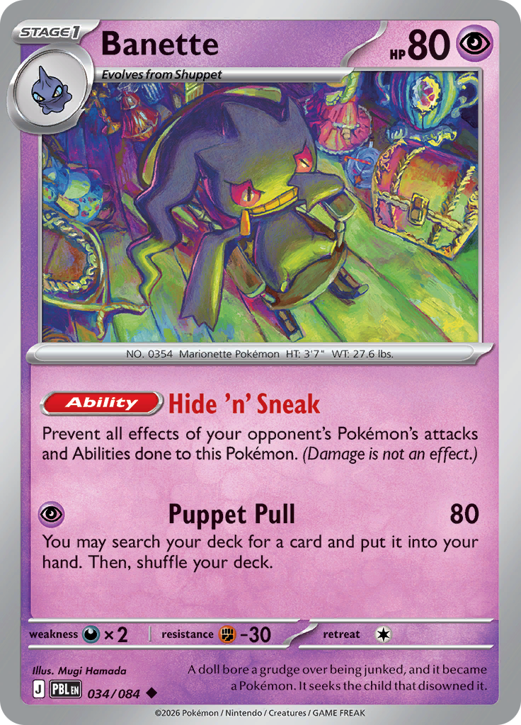 Banette · PBL 34 · Pitch Black