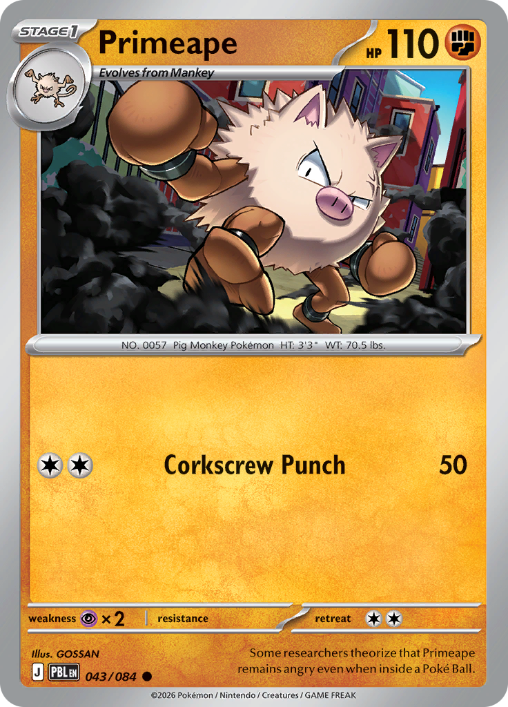 Primeape · PBL 43 · Pitch Black