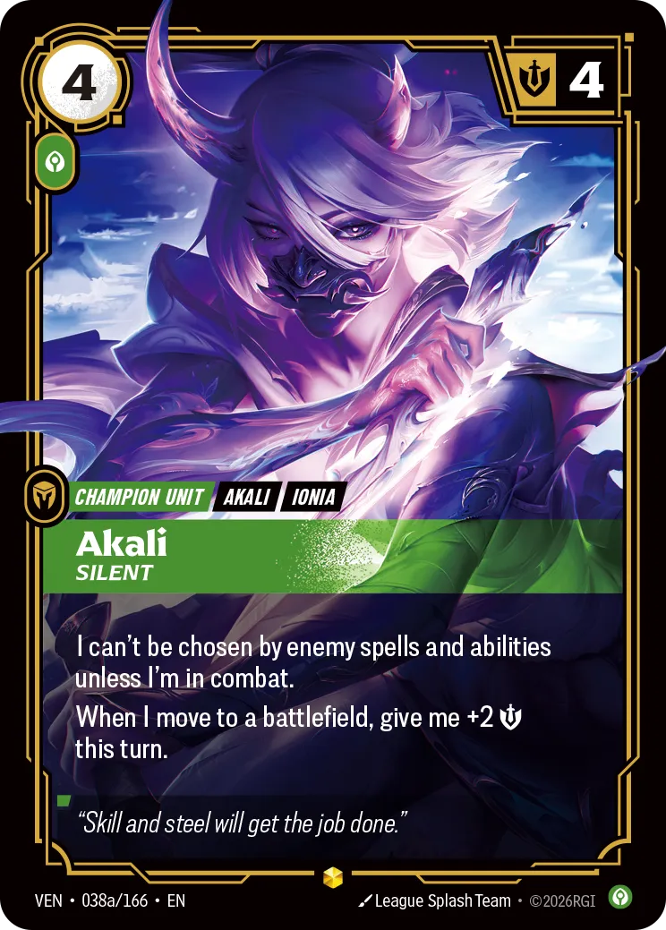 Akali · VEN VEN-038a/166 · Vendetta