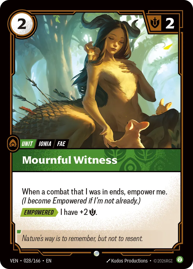 Mournful Witness · VEN VEN-028/166 · Vendetta