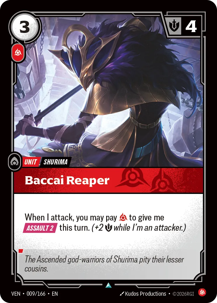 Baccai Reaper · VEN VEN-009/166 · Vendetta
