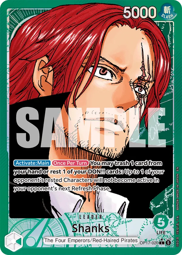 Shanks · OP17 020 · The World's Strongest Warriors
