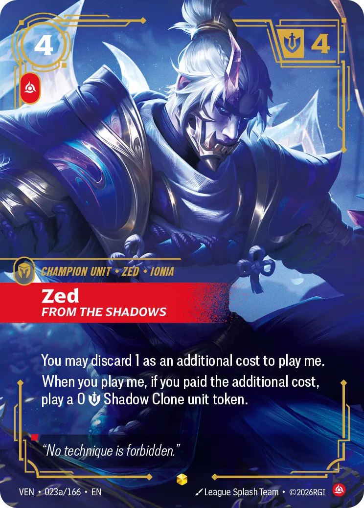 Zed · VEN VEN-023a/166 · Vendetta