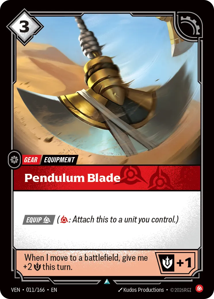 Pendulum Blade · VEN VEN-011/166 · Vendetta