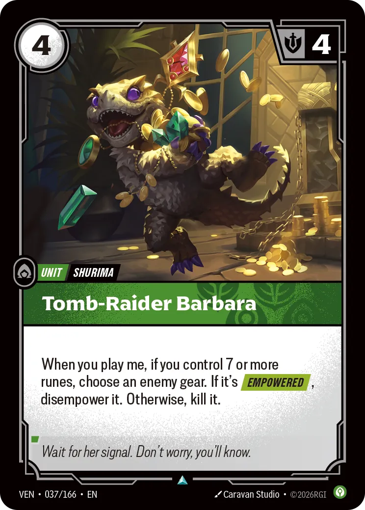 Tomb-Raider Barbara · VEN VEN-037/166 · Vendetta