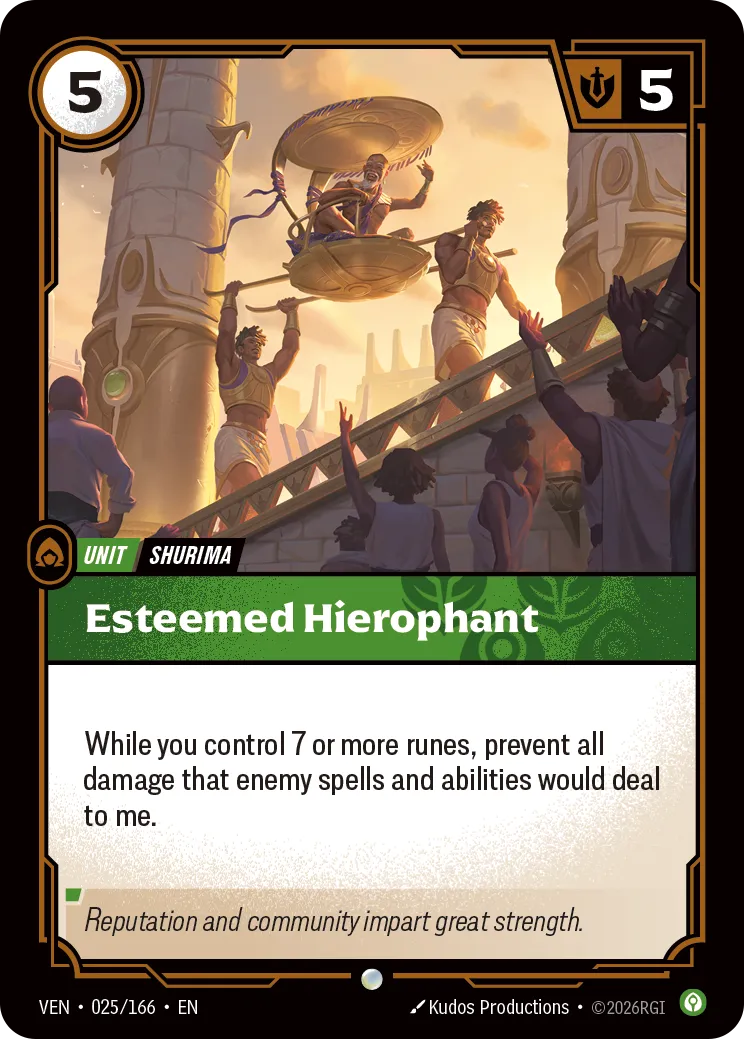Esteemed Hierophant · VEN VEN-025/166 · Vendetta
