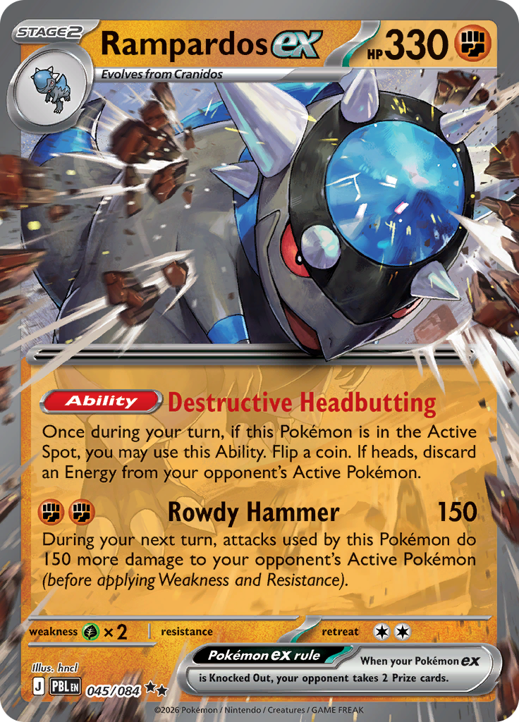 Rampardos ex · PBL 45 · Pitch Black
