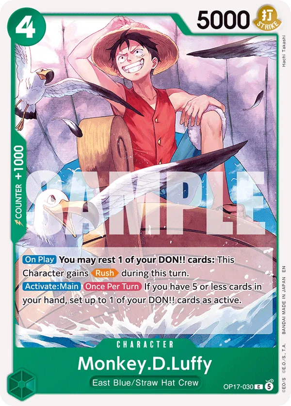 Monkey.D.Luffy · OP17 030 · The World's Strongest Warriors
