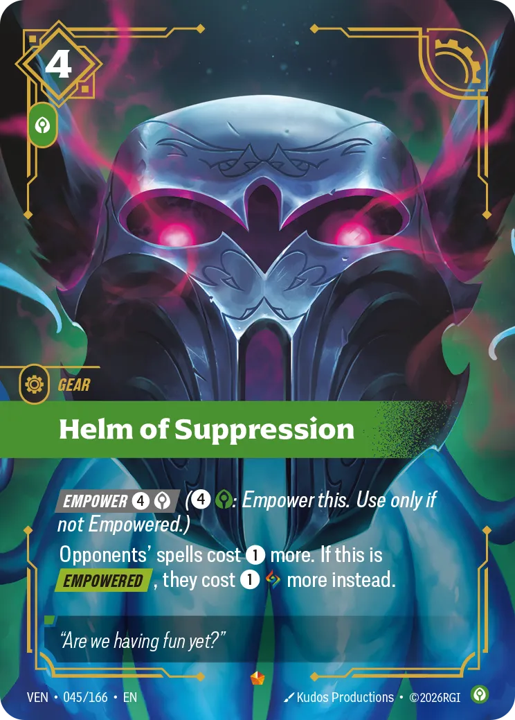 Helm of Suppression · VEN VEN-045/166 · Vendetta
