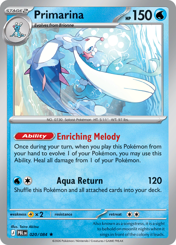 Primarina · PBL 20 · Pitch Black