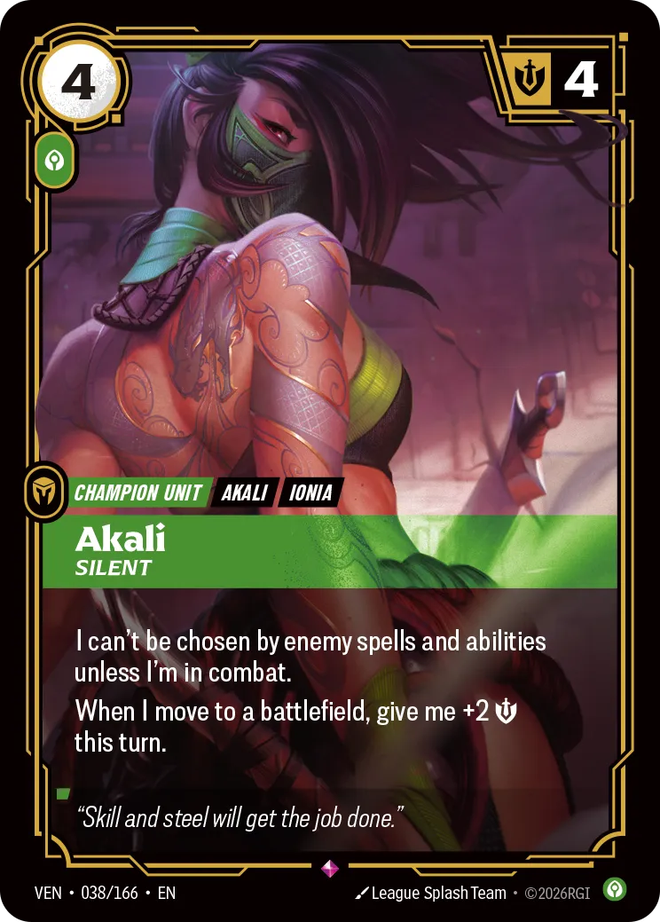 Akali · VEN VEN-038/166 · Vendetta