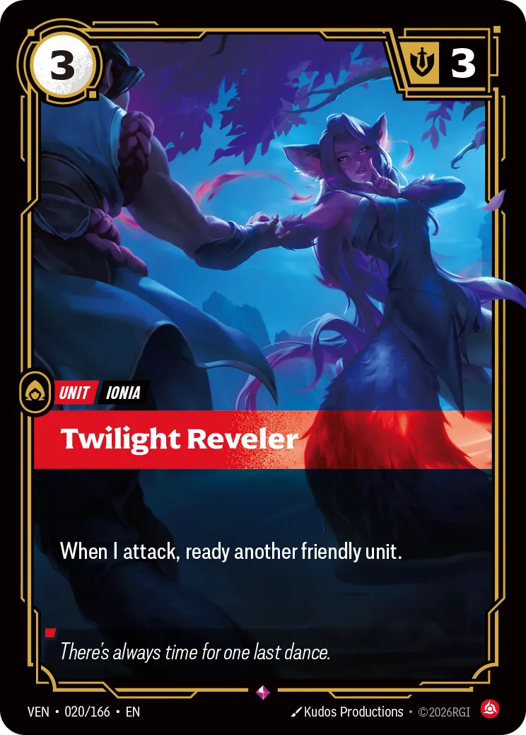 Twilight Reveler · VEN VEN-020/166 · Vendetta