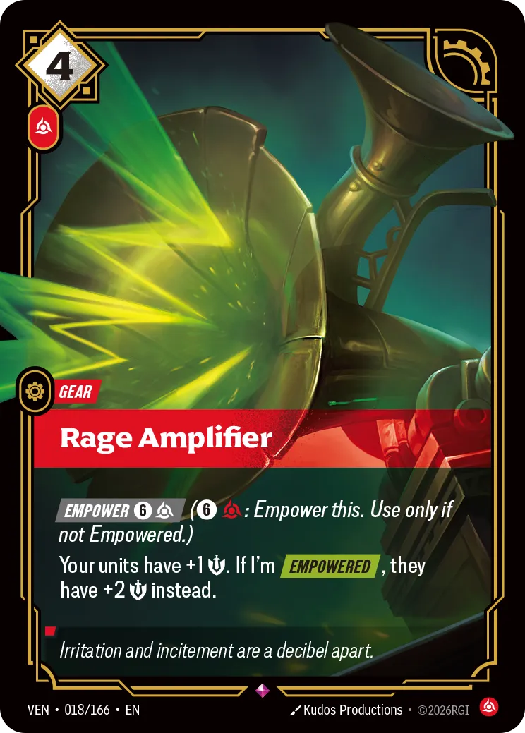Rage Amplifier · VEN VEN-018/166 · Vendetta