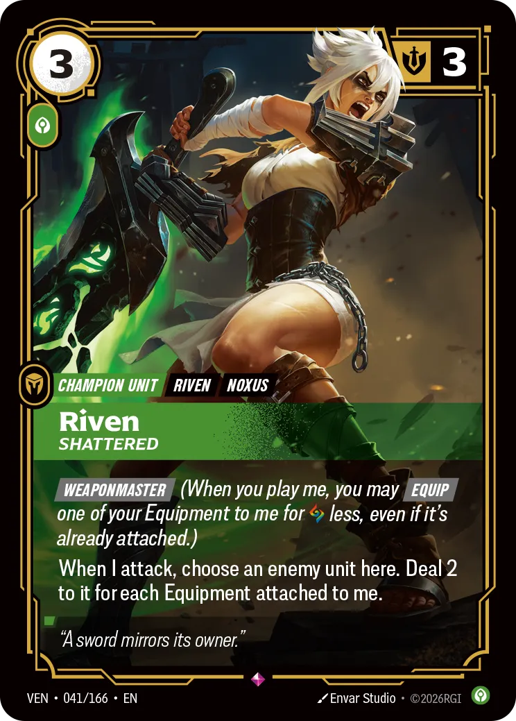 Riven · VEN VEN-041/166 · Vendetta