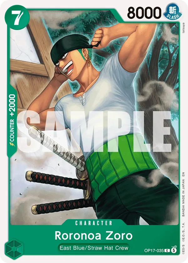 Roronoa Zoro · OP17 035 · The World's Strongest Warriors