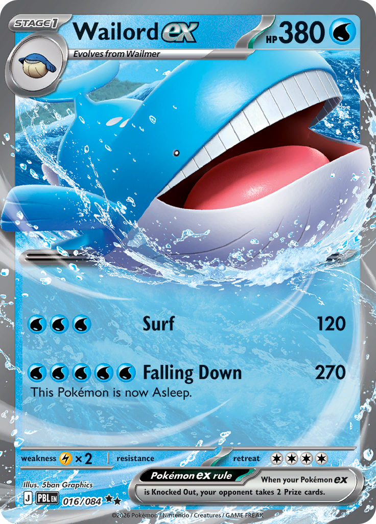 Wailord ex · PBL 16 · Pitch Black