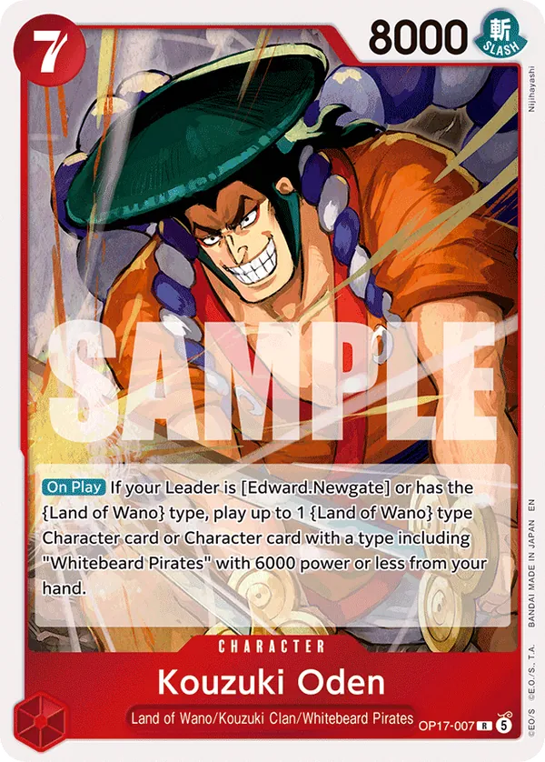 Kouzuki Oden · OP17 007 · The World's Strongest Warriors